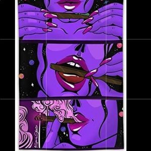 We have a Nice size Purple Tapestry